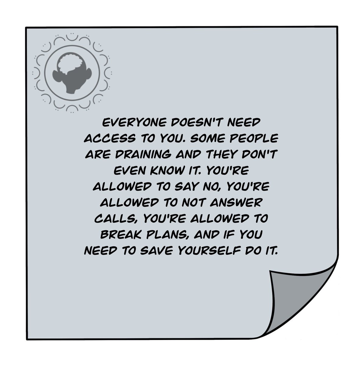 Dani3lmunoz's tweet photo. Good morning everyone. Remember that you’re allowed to say no. Whenever to whoever. @showmyemotions 

#mentalwellness #NFTCommmunity #wellness #showmyemotions #NFTs #web3 https://t.co/IXTRrGq7bc