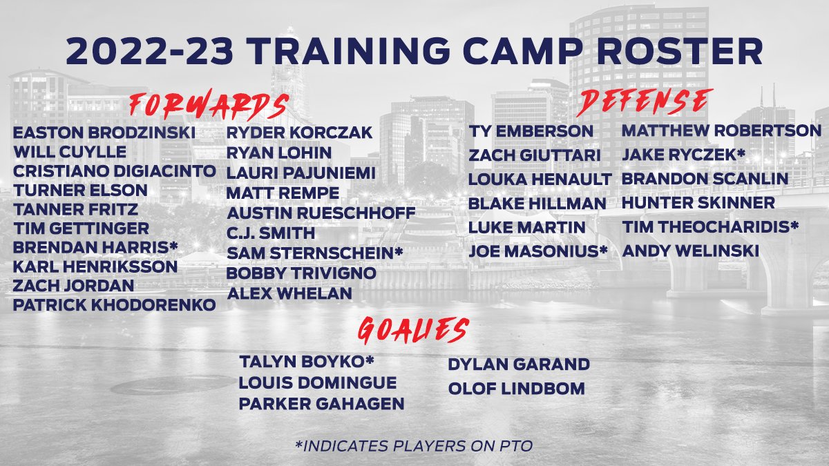 Rangers Announce 2022-23 Training Camp Roster and Schedule