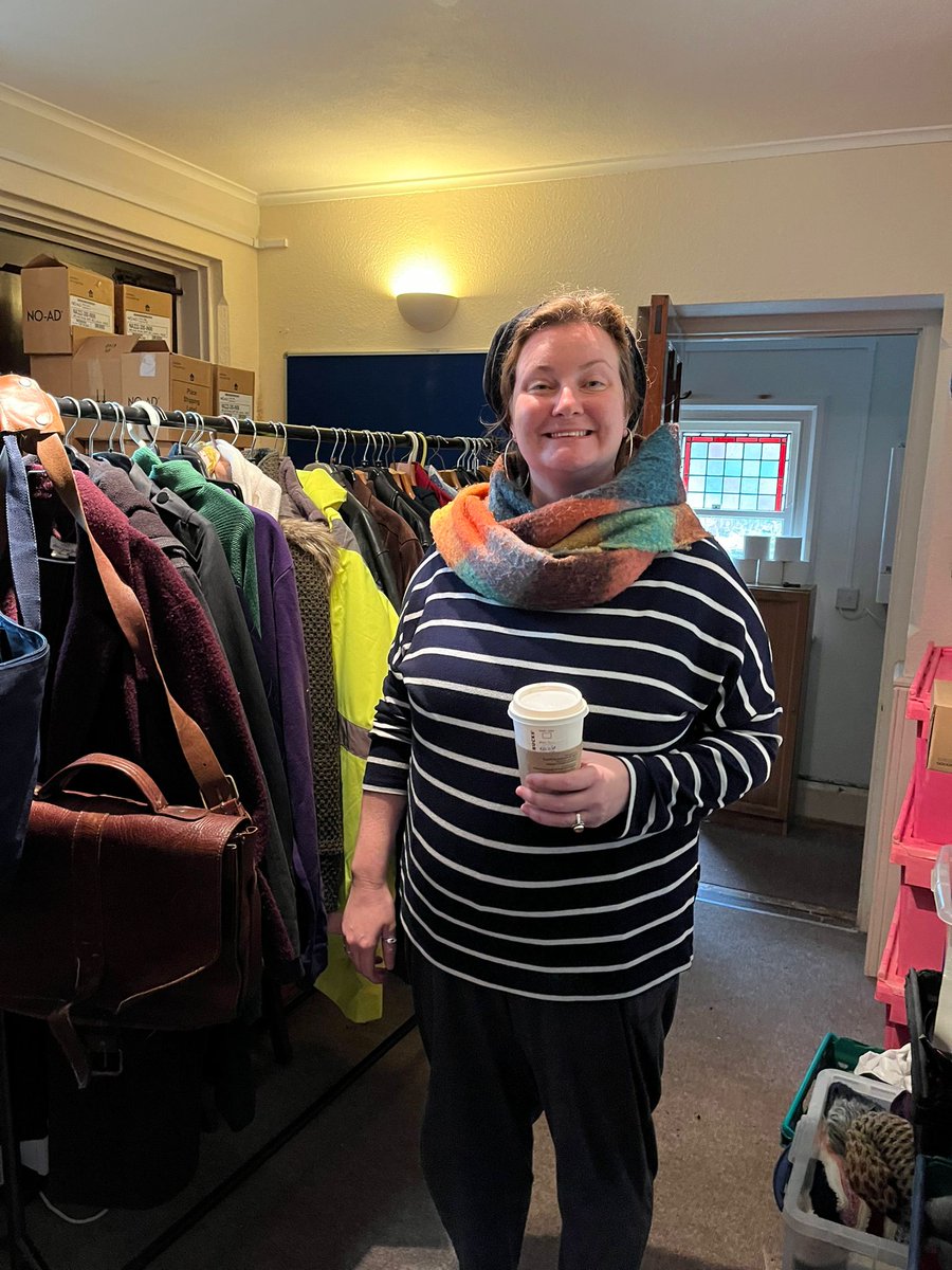 Our friends from <a href="/StMungos/">St Mungo's</a> No Second Night Out, who we share the building with have done a stellar job of tidying and sorting our clothing store. They segregated clothing for clients especially for women to use for job interviews and court appearances. 👏
