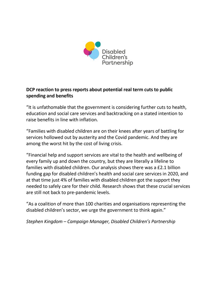 Disabled Children's Partnership tweet media
