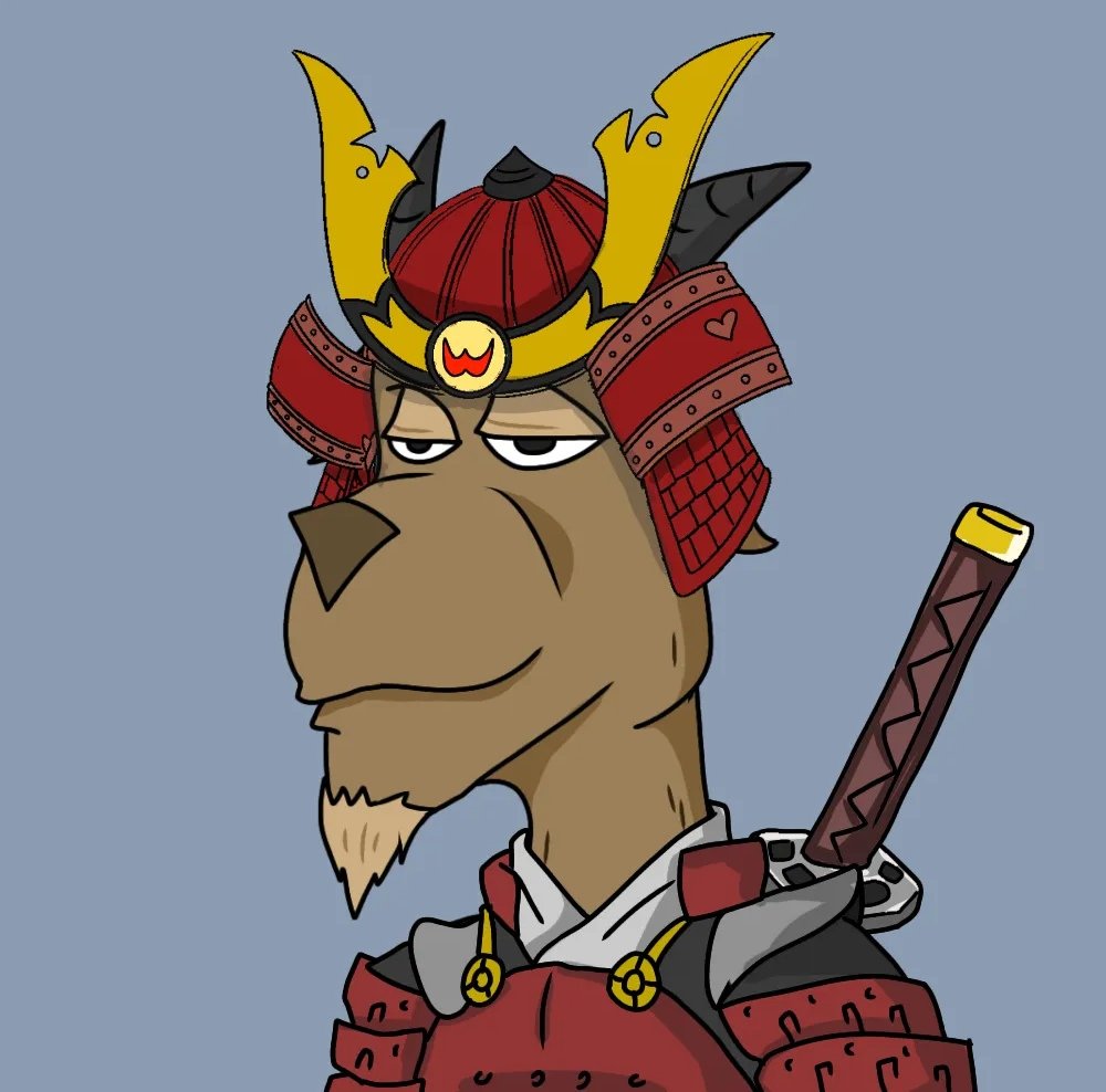acscptpt's tweet photo. Meanwhile I found this samurai goat hanging in OS so alone 😂, you know the drill.....   👇🙈 https://t.co/SIGtkYWcuM
