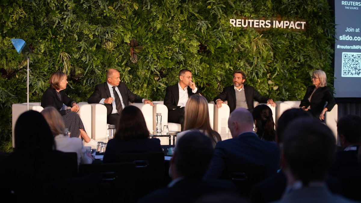 'In today’s world we are communicating at the speed of light. We can learn from each other faster than any generation before us', said our CEO at #ReutersIMPACT, discussing the road to #netzero and beyond 🌏🍃 with @StevePositive, @carbonpolicy, @GenerationCO2 & Jonathan Maxwell.