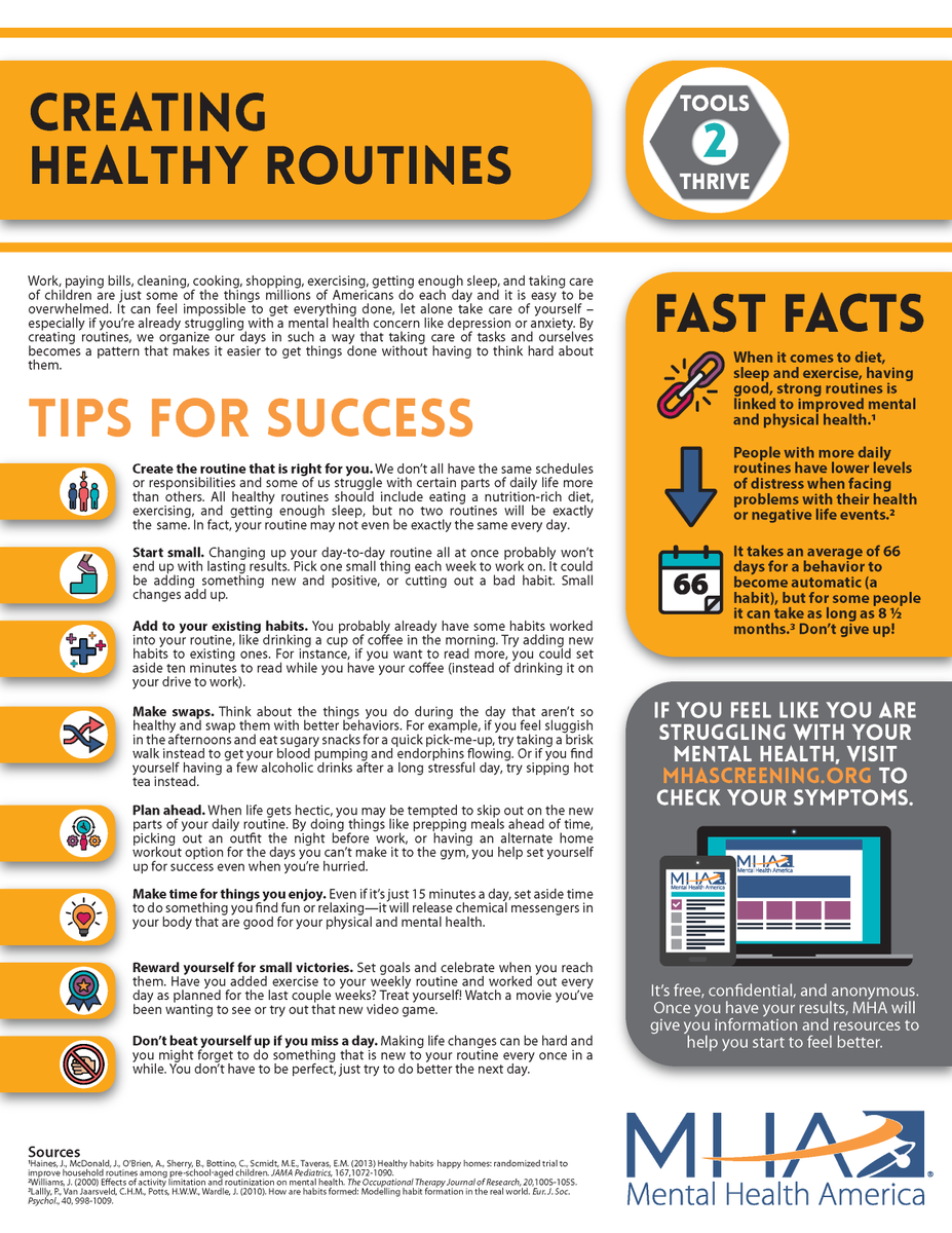 VPSD Mental Health Awareness Week! All week we will be highlighting different areas of mental wellness to help everyone reach their full potential! 
Monday: Creating Healthy Routines - whether these are physical, mental, emotional, or social, good habits help us be our best.