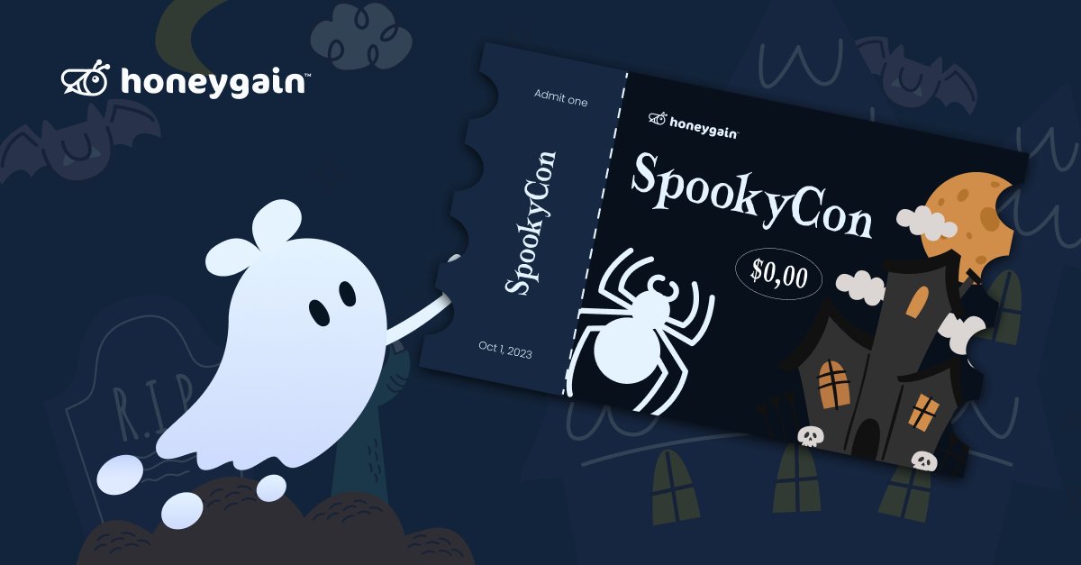 Honeygain_App's tweet photo. #SpookySeason is here 👻 #Honeygain has a #HalloweenContest — #Winners will be announced on 31 October 👏 Share your #HalloweenOutfit with us or comment 🎃 ➕ add your #ReferralCode in the comments and win🥇 30,000🥈 20,000🥉 10,000 Honeygain credits! https://t.co/cETejGGLbP