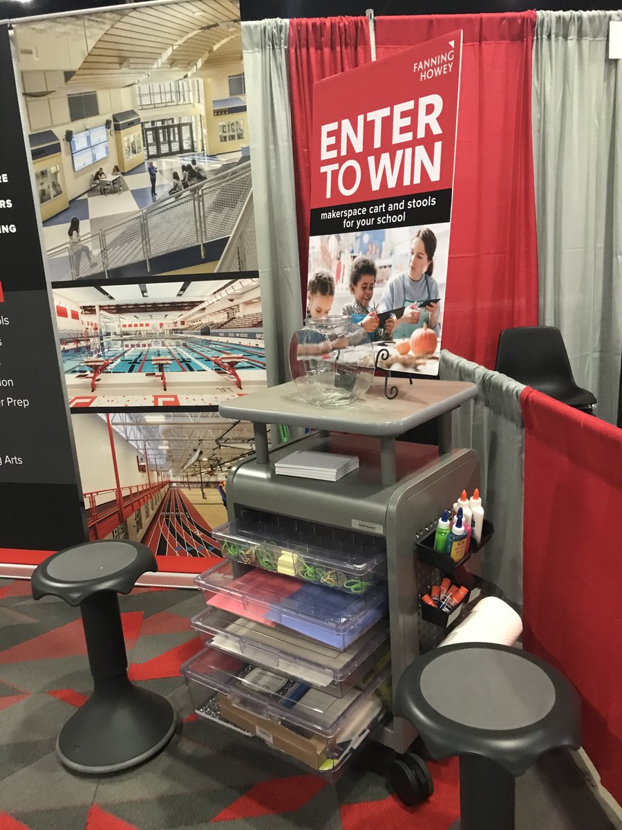 FanningHowey's tweet photo. Excited to be at the @isbanews / @IAPSS_ORG
73rd Annual Fall Conference! Stop by booth 434 to learn from our education facility design experts. And enter to win a makerspace cart for your school!
#INFallCon22 https://t.co/TadYaKFkgp