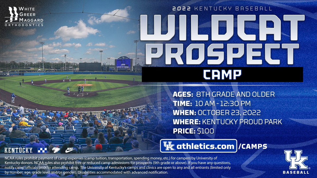 Prospect Camp
📅 Oct. 23

ukathletics.com/news/2022/09/3…