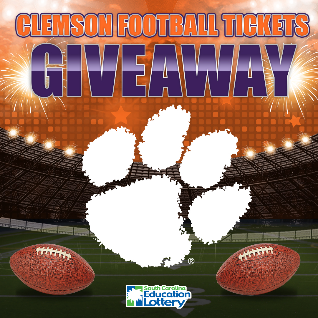 Tiger fans, enter to win tickets to an upcoming Home Game! RT, FOLLOW and click bit.ly/3C3l0hs to enter!
SC residents only. Must be 18 or older. ENDS 10/6/22. <a href="/ClemsonFB/">Clemson Football</a> #contest