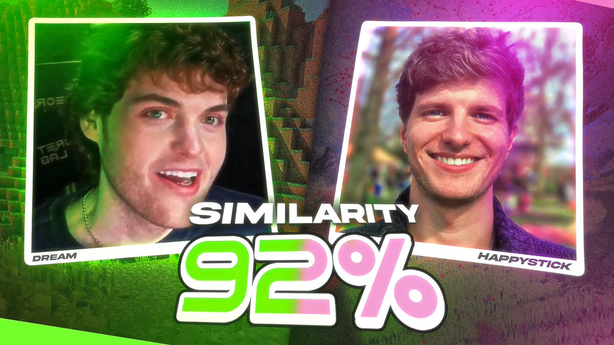 Dumbthumbnails_'s tweet photo. 92% face similarity between @RemcoMerkestijn and @Dream 🤨 https://t.co/Y0qKKRIXlH