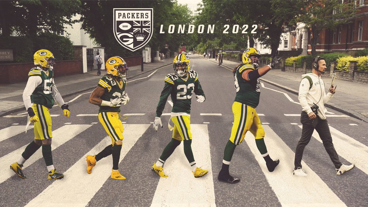 packers's tweet photo. London Week! 🏈🇬🇧

#GoPackGo https://t.co/mYfL3g47cz