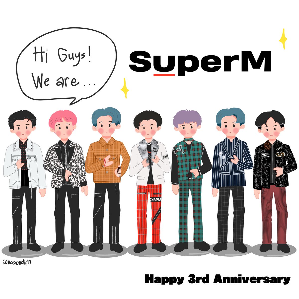 pengso_sni's tweet photo. Happy 3rd Anniversary to SuperM

#슈퍼엠3주년_축하는우리가_컴백은너희가
#Our3rdYearJopping 
#SuperM #슈퍼엠 https://t.co/fZ8QrZS4yc