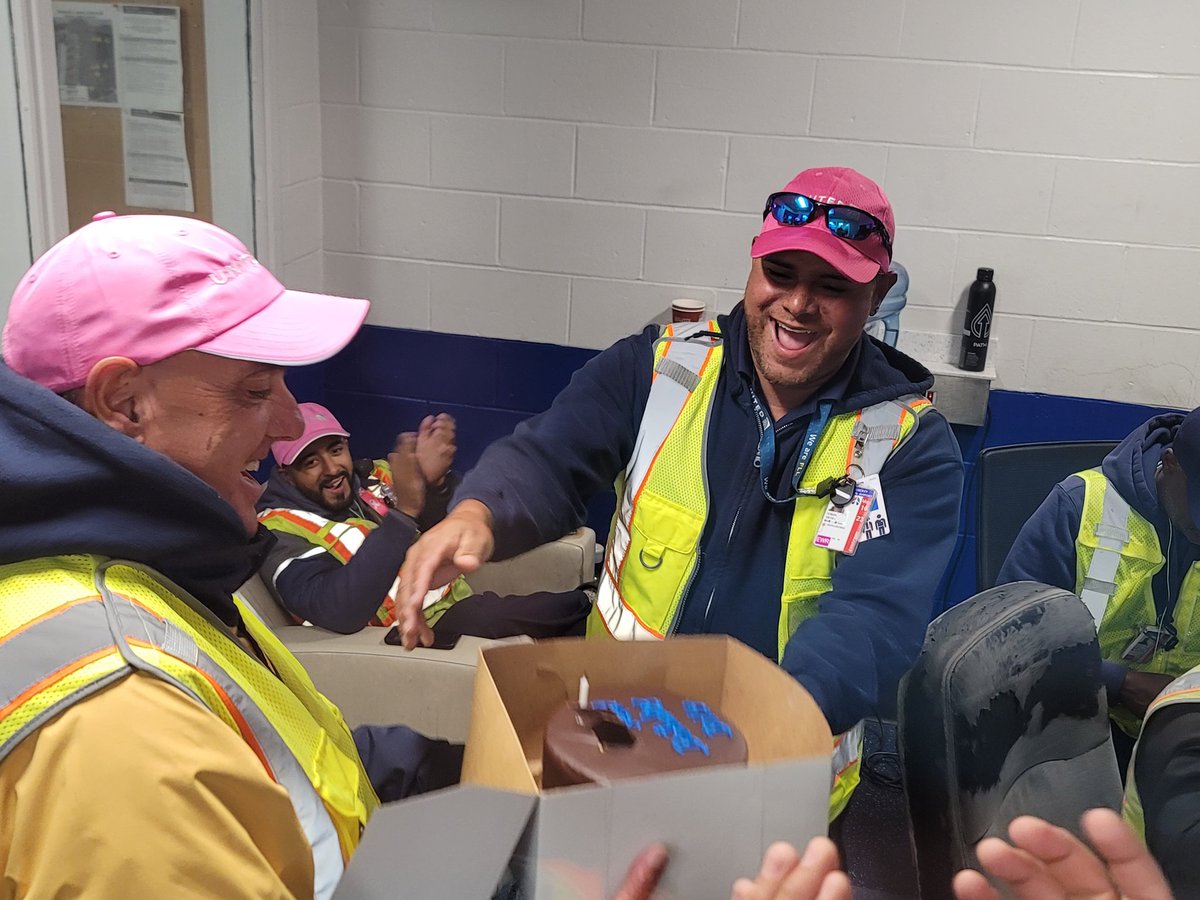 Consistency Team members surprise quick Happy Birthday for Billy while in the line of duty at EWR.
<a href="/KevinSummerlin5/">Kevin Summerlin</a> <a href="/BsquaredUA/">Bradley Boyd</a> <a href="/MikeHannaUAL/">Mike Hanna</a> <a href="/rodney20148/">Rodney</a> <a href="/RomanRafael1018/">Roman Rafael</a> <a href="/garysneadunite1/">Gary Snead</a> <a href="/Davidwi97357603/">David wisdom</a> <a href="/mhtx62/">Mark Hall</a>