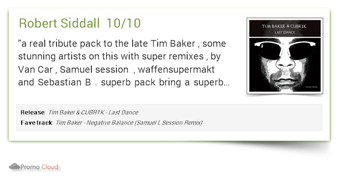 van_czar's tweet image. Robert Siddall supports: Tim Baker &amp;amp; CUBR1K - Last Dance 10/10 #newrelease pcl.la/D1CD5T  #timbaker #technoparade
