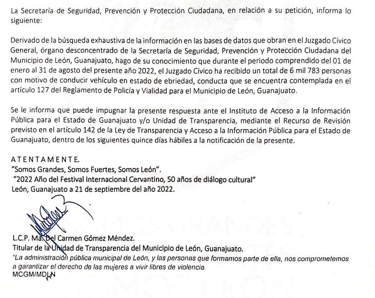 LuisAlb38772652's tweet photo. Desde enero hasta agosto del año en curso llevamos un total de 6 mil 783 personas detenidas por alcoholímetro en León, Guanajuato.

Anexo la fuente proporcionada por la SSPPC. https://t.co/dKnXv9AlTt