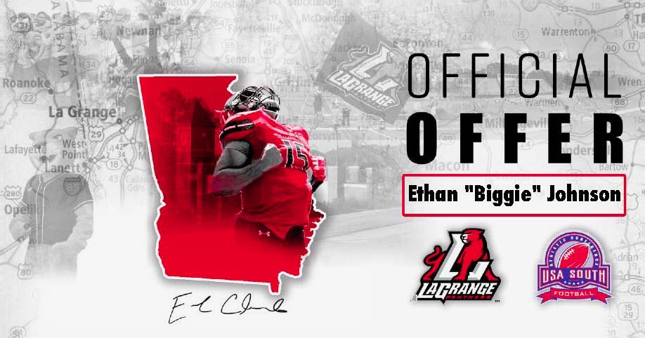 therealb1ggie's tweet photo. AGTG blessed to receive my 1st offer to LaGrange college @johnson_donavin @CoachBanfield @TohoTiger_FB @CoachBiggz @LCPanthers_FB https://t.co/Ju61x8xETC