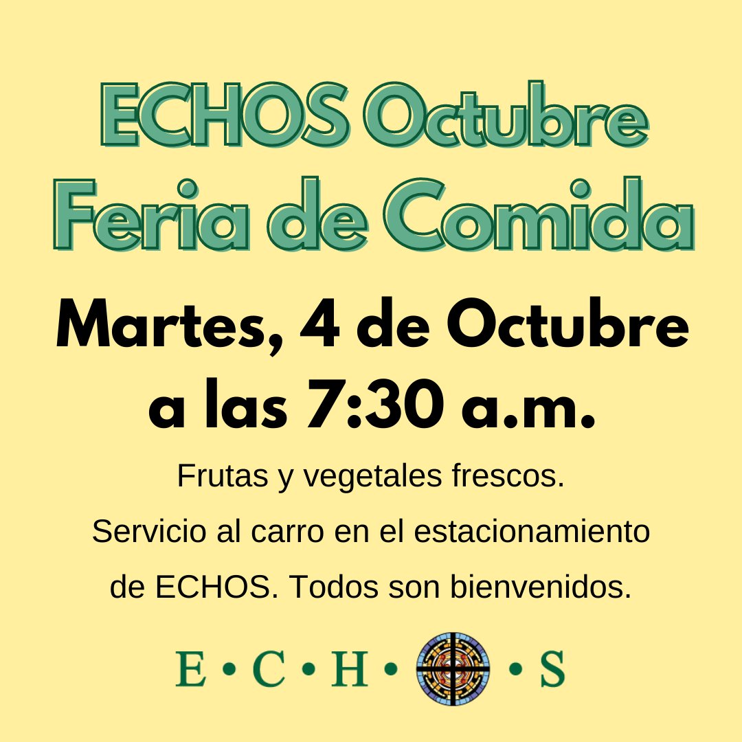 EchosHouston's tweet photo. Tomorrow 10/4 is our Food Fair! We will be distributing fresh produce, meats, &amp; dairy. All are welcome &amp; food is distributed on a first come first served basis starting at 7:30 am at 9600 S. Gessner Building E Houston 77071. Please enter the distribution line from Bissonnet St. https://t.co/DiZJB0ql5E