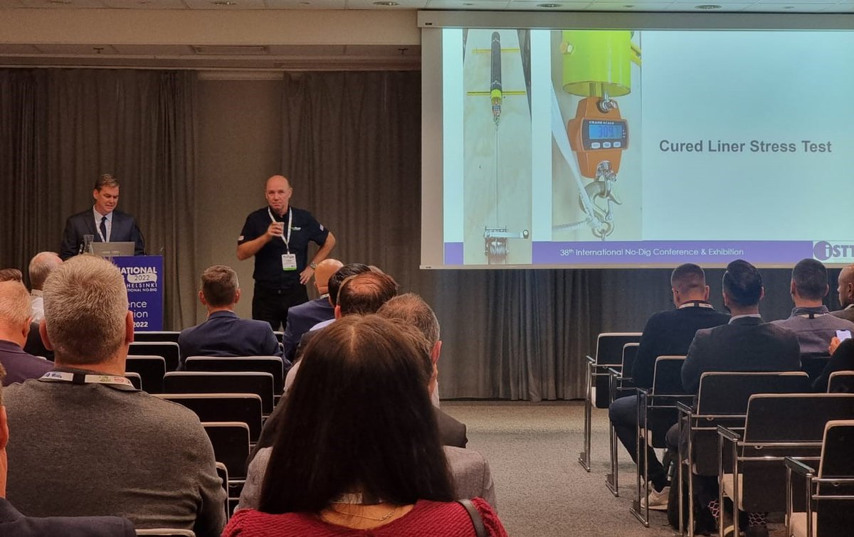 Thank you for all those that attended our presentation on Advances in CIPP and UV Technology by Tom Bowman and Ian Ramsay at <a href="/ISTT/">Irene Tan</a> - International Society for Trenchless Technology #NoDigHelsinki2022. 

#NuFlow #WeFixPipes #CIPP #Trenchlesstechnology #trenchless #pipelining
