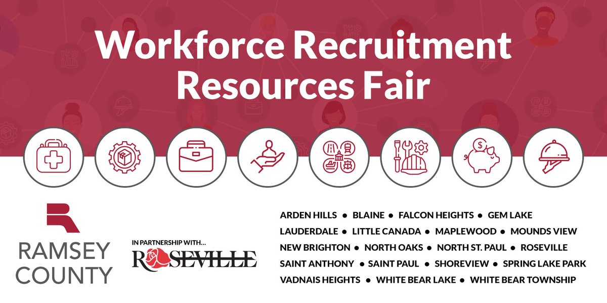 The free Workforce Recruitment Resources Fair on October 5 is an excellent way for employee recruitment professionals to learn about local programs training workers in many areas. Stop in at the Roseville Skating Center for this beneficial event! bit.ly/3QGDY2P