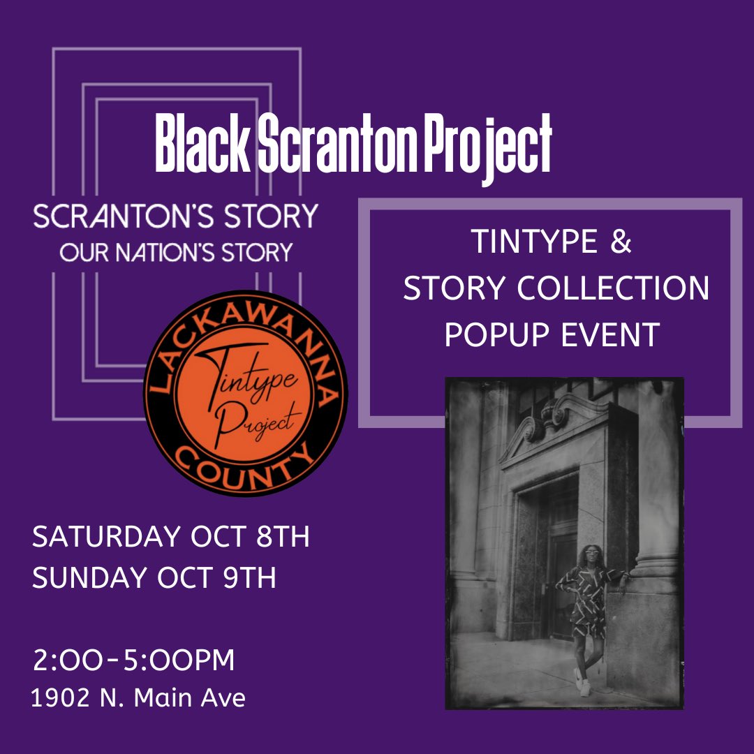 UofS Community Relations (@uofscommunity) on Twitter photo This weekend, community members are invited to a Tintype and Story Collection Pop-up hosted by <a href="/BlackScranton/">Black Scranton</a>, <a href="/univofscranton/">Univ of Scranton</a>, and Lackawanna Tintype Project! Community members will have an opportunity to take photos and share their Scranton Stories. #ourscranton This weekend, community members are invited to a Tintype and Story Collection Pop-up hosted by <a href="/BlackScranton/">Black Scranton</a>, <a href="/univofscranton/">Univ of Scranton</a>, and Lackawanna Tintype Project! Community members will have an opportunity to take photos and share their Scranton Stories. #ourscranton