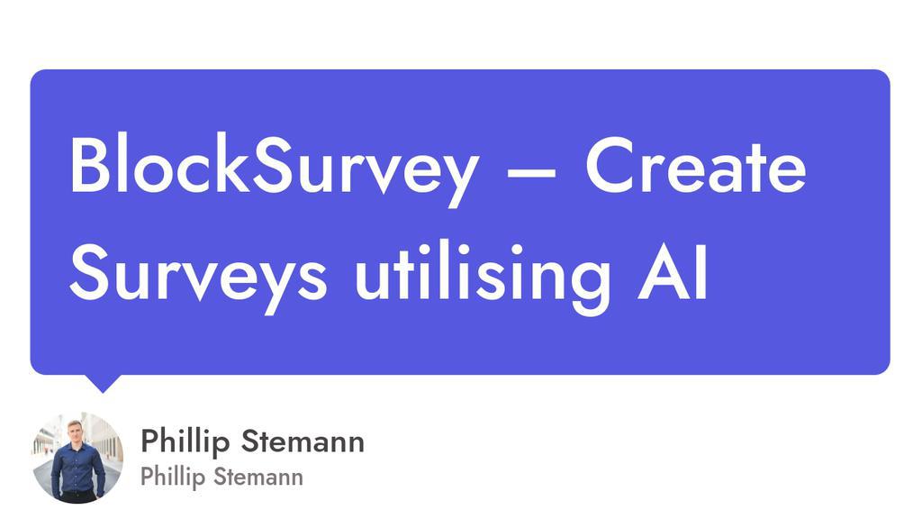 phillipstemann's tweet image. @blocksurvey has come far since I spoke with Wilson, it&apos;s amazing to see a product really develop themself into what BlockSurvey is today.

Watch my review 👉 lttr.ai/2oH2

#AISurveys #SoftwareReview #SurveyBuilder