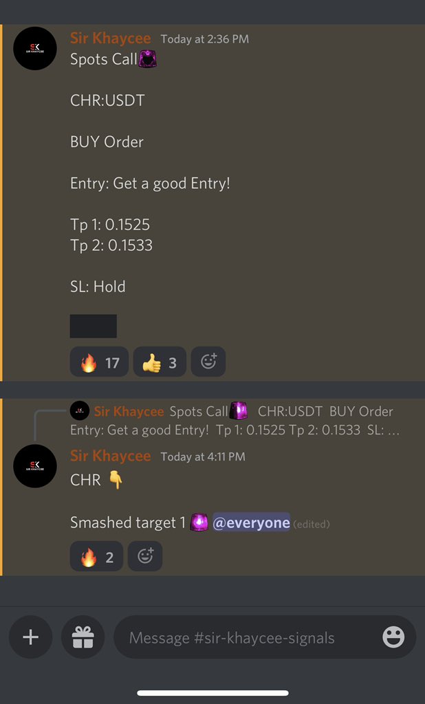 sirkhaycee's tweet image. Lunch well served😇

Our signals @O_pexinstitute are now open to da public btw🔥

Discord: discord.gg/8XBBfW8cxK

Join before the link expires⚡️