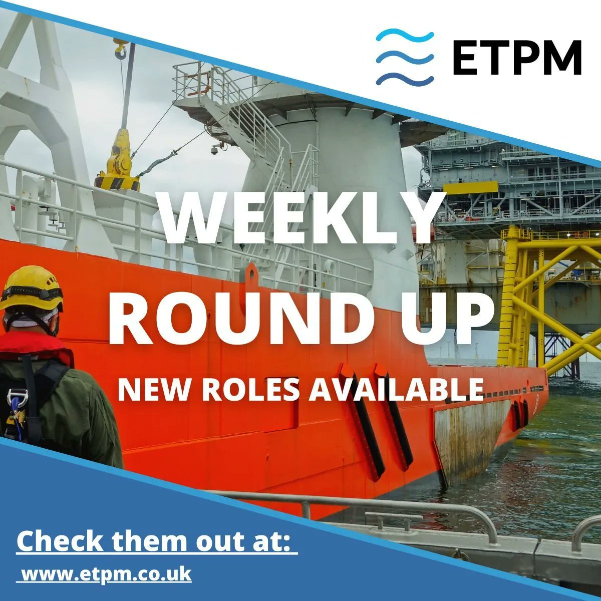 EtpmLtd's tweet photo. ICYMI - 
Our Weekly Round up is circulated each FRIDAY. 

Where is this fine piece of job information located? 

Well, here's the link to ETPM on LinkedIn - give it a follow 😁 
Jobs round up: https://t.co/gHD71nXuhq 

#OffshoreJobs #ROV #Marine #DP #Survey #etpm https://t.co/WRcE3Ujick