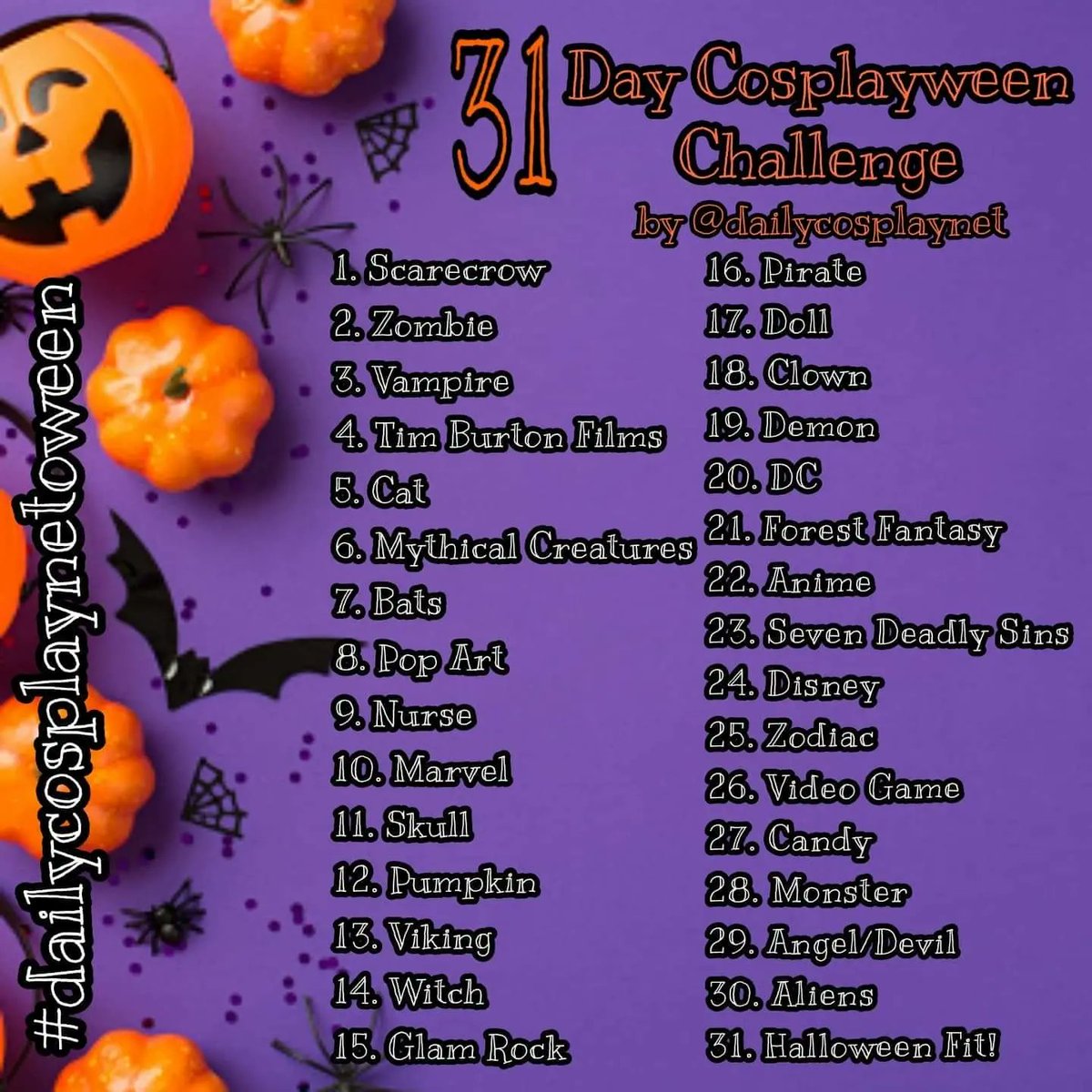DailyCosplaynet's tweet photo. Who's getting involved in our 31 Days of Cosplayween Challenge?! 
We're on day 3, Vampire! 
#dailycosplaynetoween #dailycosplaynet #31daysofcosplayween https://t.co/e2F6MbRVVf
