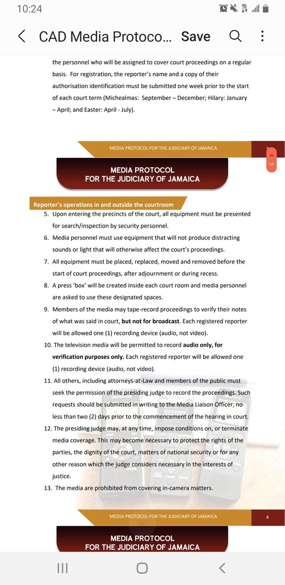 Please inform your members of the media protocol in particular <a href="/JamaicaConstab/">Jamaica Constabulary Force</a>