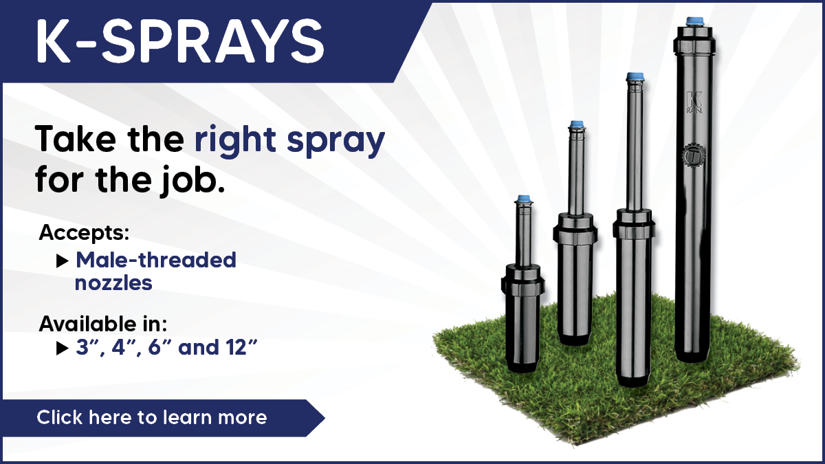 KRainSmartIdeas's tweet photo. From small flower beds to residential and light commercial lawns and planted areas, the K-Spray™ line has the pop-up height for the job.

https://t.co/pOvNym10yq

#krain #ksprays #sprinklers #irrigation #lawncare #irrigationtechnican #sprinklersystem #irrigationcontractor https://t.co/qsS0WvXZdl