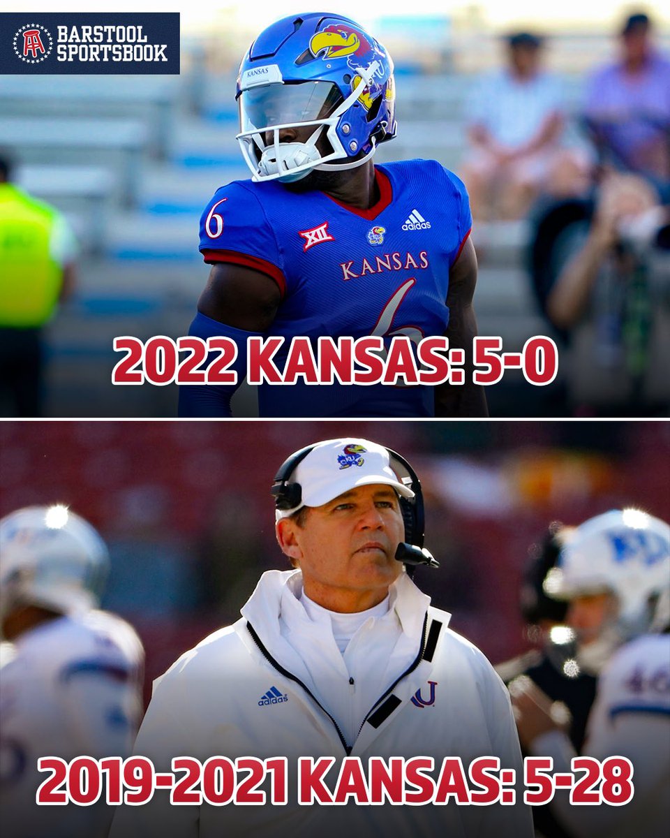 stoolgambling's tweet image. Kansas has as many wins this season as the past 3 seasons combined. 

Wild.