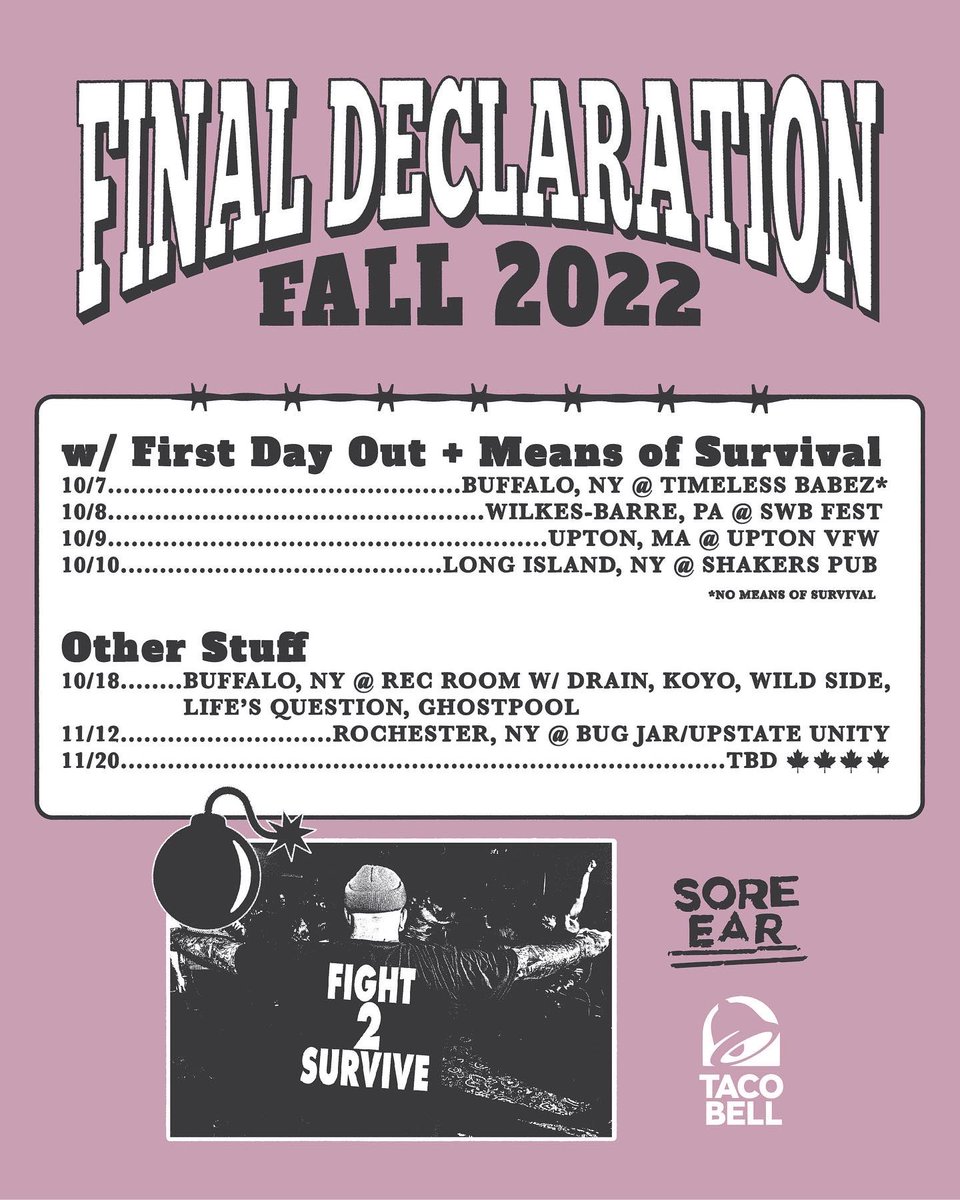 Back on road, who will we see? Send us coffee shop recommendations <a href="/FinalDec716/">Final Declaration</a>