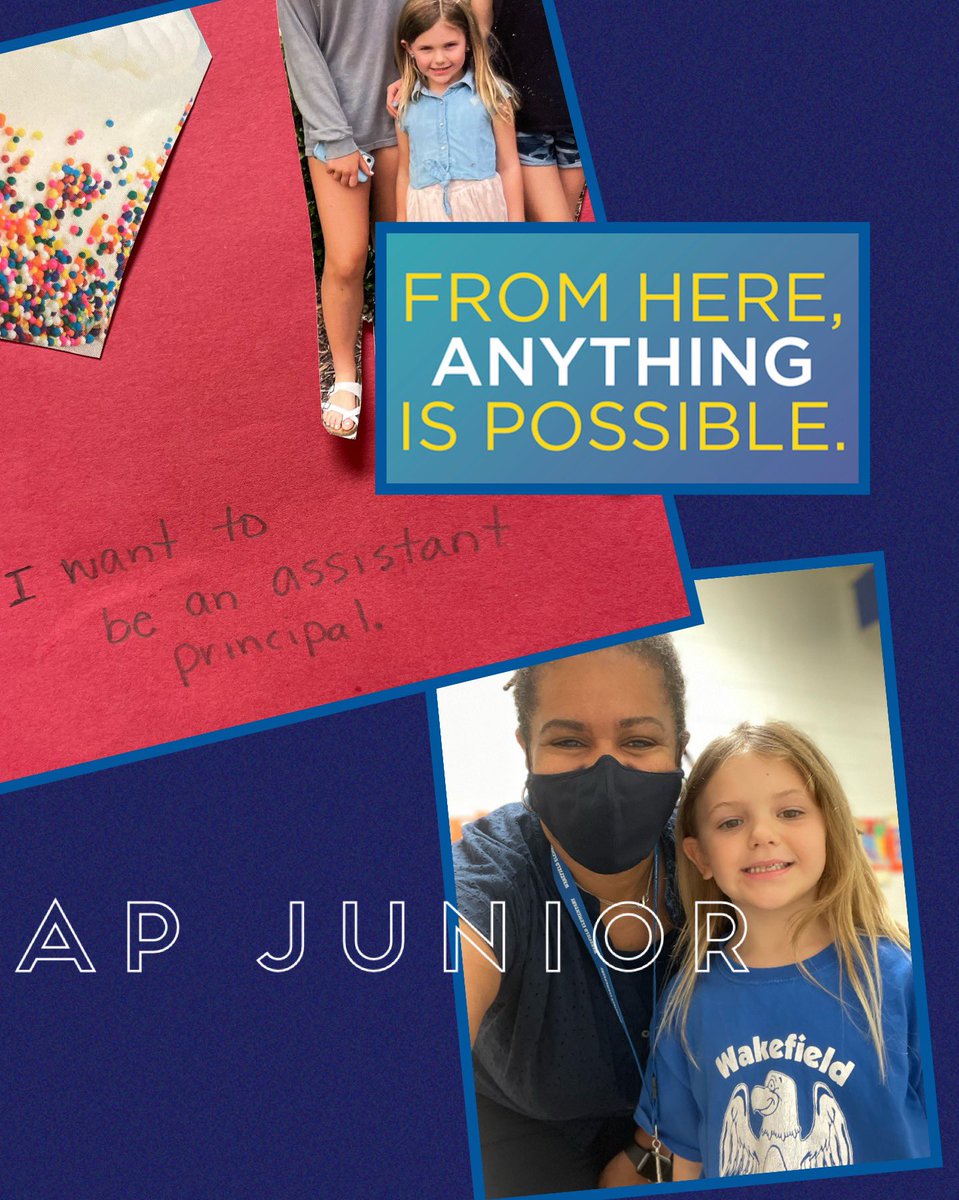 TRossWilliams11's tweet photo. I met a friend today from @WESMrsRobertson’s classroom. I saw her work hanging up and it says she wants to be an AP!! We are going to start her training immediately!!💙 #APjunior @WakefieldES @WakefieldStrong @NorthernAreaWC https://t.co/5CpLTXpUh9