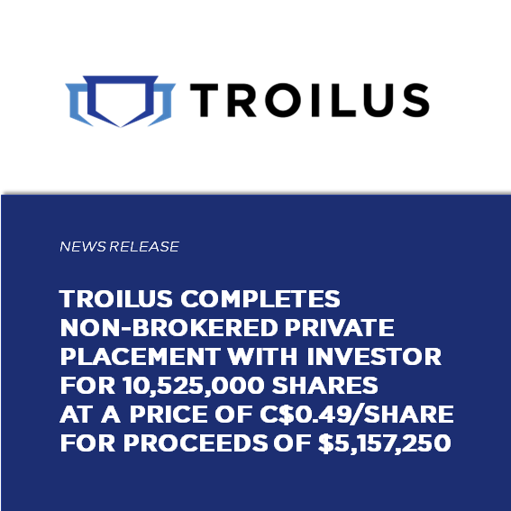Troilus Announces Completion of a ~$5 million Non-Brokered Private Placement 
Read Press Release : bit.ly/3M3jeS3

#TSX : $TLG | #OTCQX : $CHXMF | FRA : $CM5R

#TroilusGold #Troilus #Gold #Copper #GoldMining #Mining #PreciousMetals #GoldStocks #JuniorMining