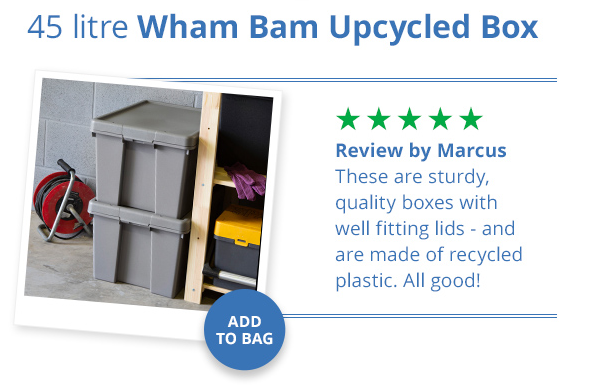 PLASTICBOXSHOP's tweet photo. 45-litre Wham® BAM Recycled Box:
⭐️⭐️⭐️⭐️⭐️
"These are sturdy, quality boxes with well-fitting lids - and are made of recycled plastic. All good!" - Marcus

SHOP NOW - https://t.co/rvpvMi2e9O https://t.co/hdOI28fsfW