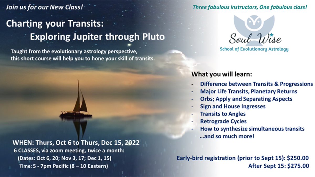 Charting your Transits  -Last Call! - *|soulwiseastrologyschool.com/advanced-class…|*