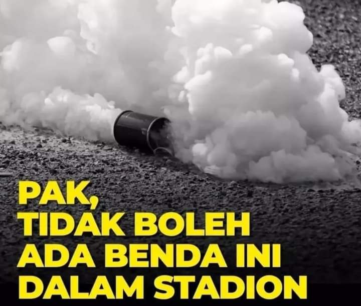 Pak, Tidak boleh ada benda ini di Stadion
#KanjuruhanStadium 
#KanjuruhanBerdukaCita 
#KanjuruhanDisaster 
#aremaberduka 
#PERSEBAYA 
#SepakbolaIndonesiaBerduka 
#PSSIWajibTanggungJawab 
#football
#PrayForKanjuruhan
#PrayForMalang