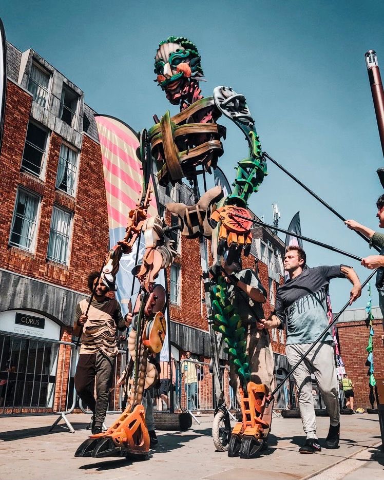 Looking forward to welcoming this tall fellow to Warrington on Sunday 16th October. Starting in Time Square at 10.30 &amp; 1pm, EKO will take you through the streets to <a href="/GoldenSquareUK/">Golden Square</a> where there will be a stunning performance with an environmental message for all.