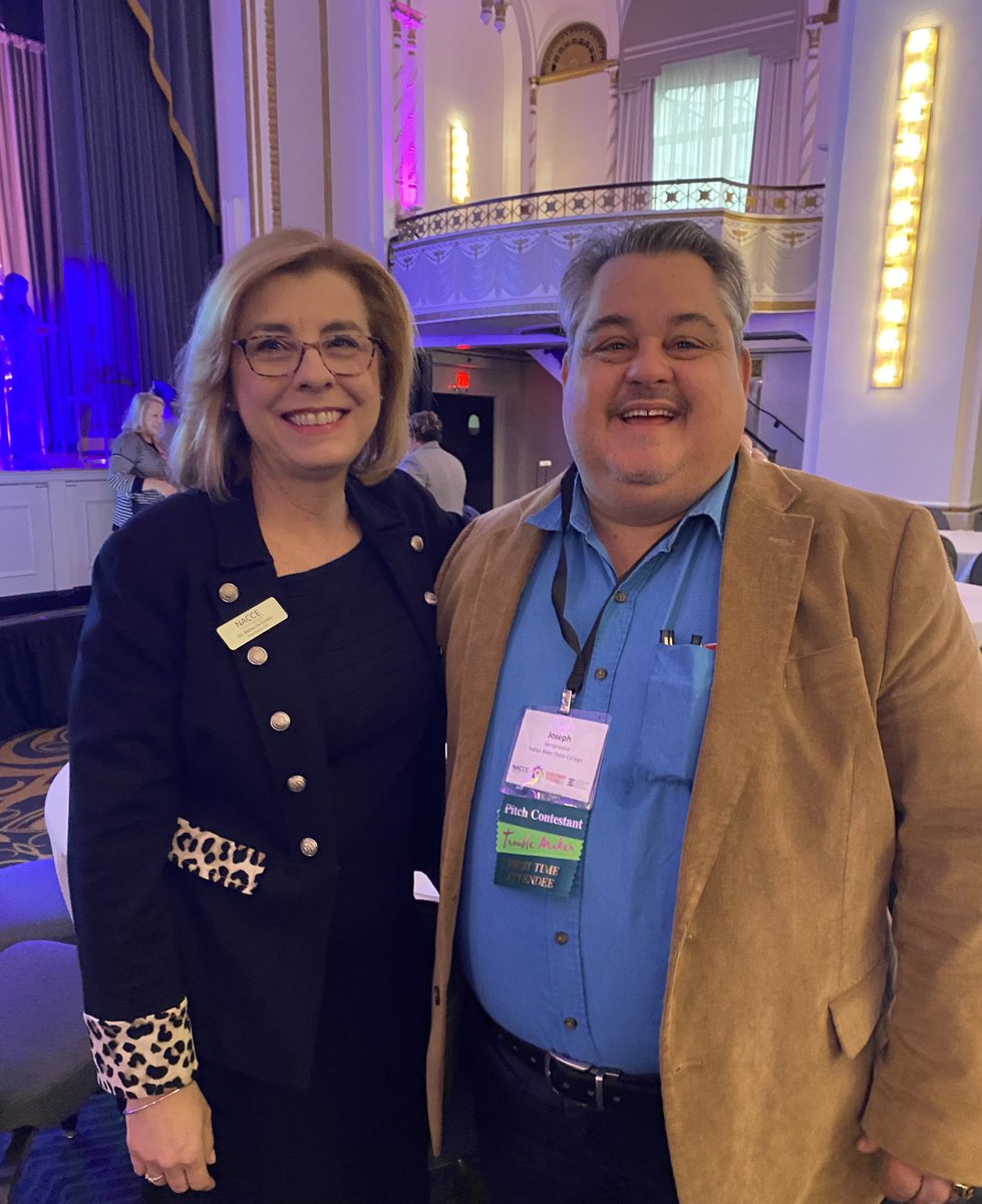 RebeccaCorbin7's tweet photo. TY Jee Hang Lee @CCTrustees & founding @nacce board member Dr. Kevin Drum @sunybroome for kicking off #NACCE 2022 this a.m. @modestojc SolveCC students 💫🌟we are so glad you’re here! 💙connecting w @IRSCTheRiver #entrepreneurship faculty! https://t.co/yw2hHv5TTU