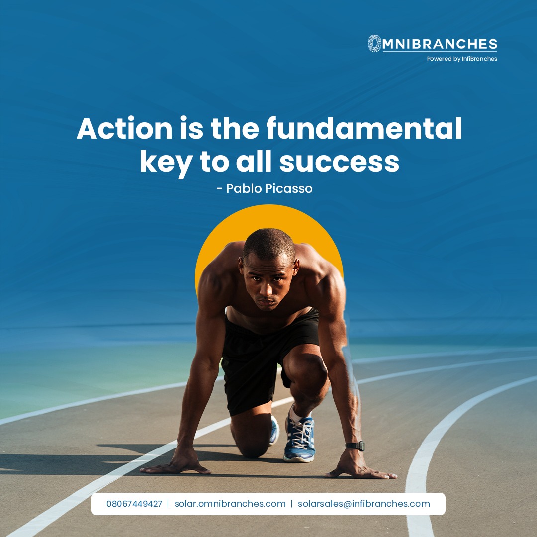 FaziPay's tweet photo. Action is the foundational key to all success. - Pablo Picasso

#infibranches #omnibranches #energy #nef #renewableenergy #fintech #bbnaija #finance #atm #solar #techgenerator #nepa #nigeria https://t.co/HCKYlzx9Vf