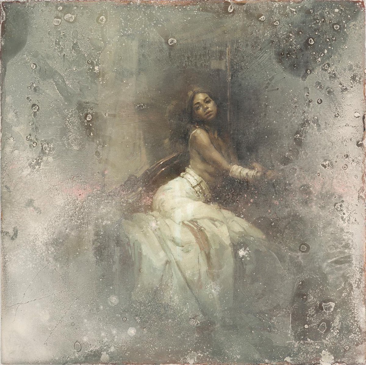 ONE - Oil and Enamel on Linen - 35 x 35 inches - Aug. 2022
Hanging at <a href="/MaxAlexGallery/">Maxwell Alexander</a> for their biggest show to date: The 10th Anniversary Exhibition opening to the public with artists in attendance on Oct. 15th from 5-10pm in Downtown LA.