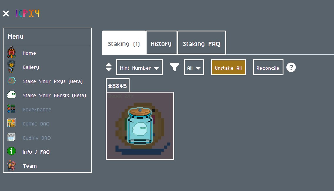 ghost_icp's tweet photo. You will earn Ghost Tokens for staking ๐ฅ IC $GHOST NFTs๐ป and/or your Pxys. ๐ฅ
More details on this soon.
Are you ready????
#ICPLINK #GHOSTNFT #ICPXY #STAKING #PIXELART #DFINITY https://t.co/QZMpqkrZiE