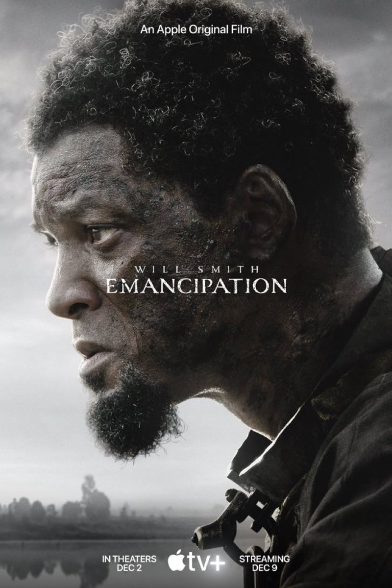 AppleTVNewsHub's tweet photo. #Emancipation starring #WillSmith will premiere December 9, on #AppleTV+ https://t.co/q2E6B2B1H4