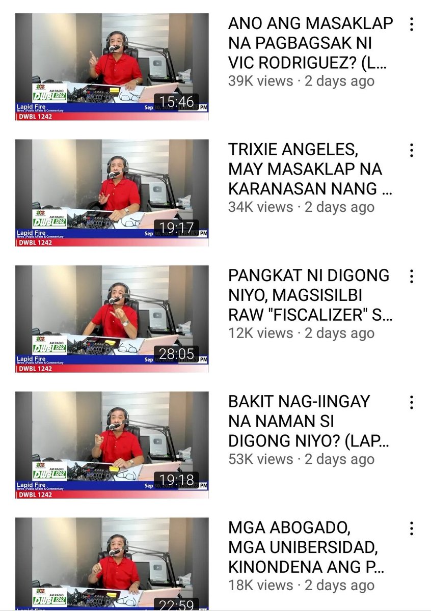 dumidyeypee's tweet photo. He has a Youtube account of more than 200k subscribers, with content primarily commentary calling out the government. His recent one was just held 6 hours ago. Grabe https://t.co/AP2l3Z27V1