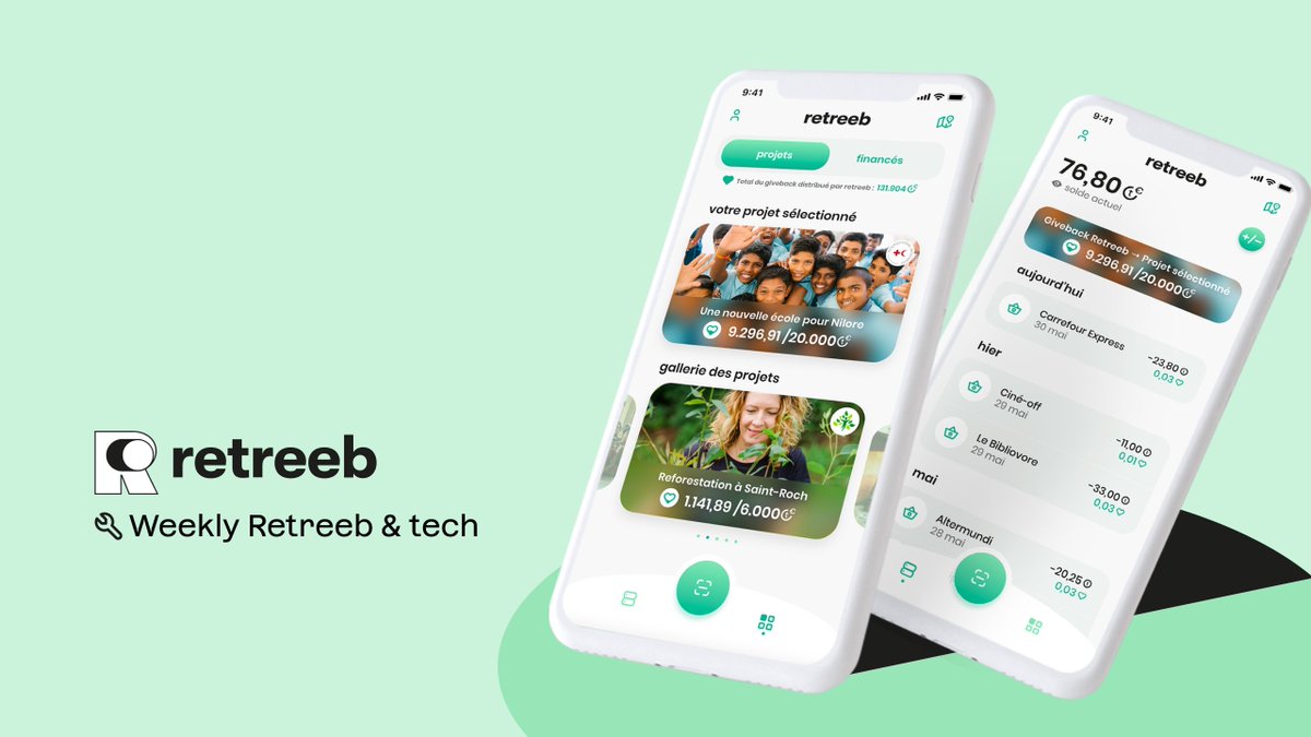 retreeb_io's tweet photo. π Weekly #Retreebtech
π± Consumer Wallet :
π¨ UI features update
βοΈSelected project on payment screen
π± Retailer Wallet :
π ACL rights management
π Frontend info-screen update https://t.co/CG3d5xClGL