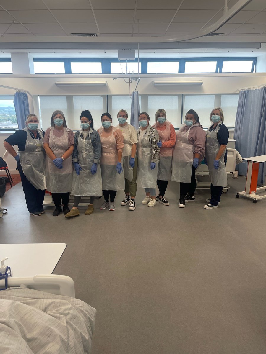 ACHealth_Social's tweet photo. The NHS staff's first day at Ayrshire College for their Practical Skills Training. We are extremely excited to have them for the rest of the week. A massive thanks to Claire & Yvonne practice development nurses for supporting the staff. https://t.co/YXSgaBgUnx