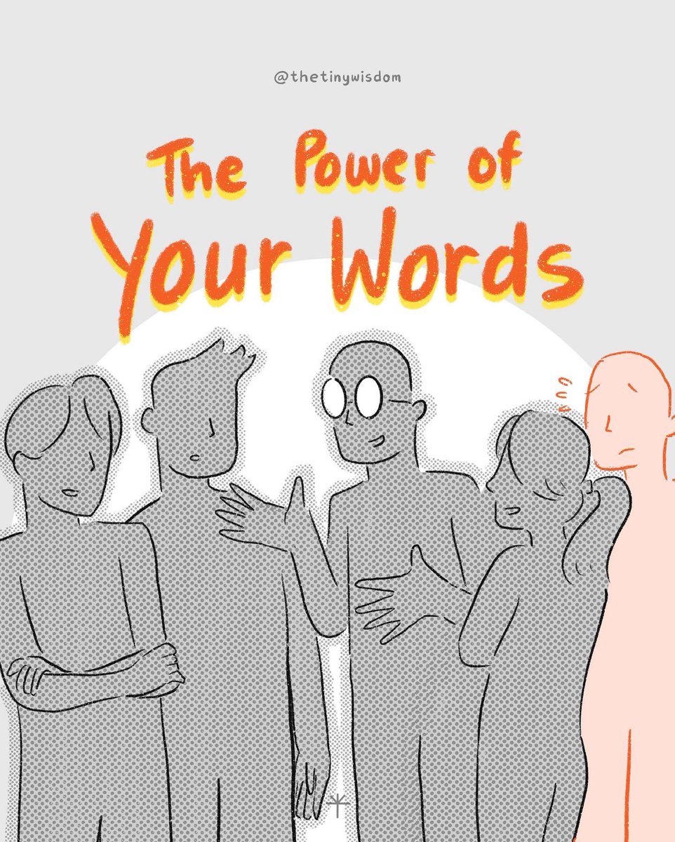 thetinywisdom's tweet photo. We have a simple yet powerful superpower: words.

What we say — or type — might affect someone in ways we couldn’t imagine.

Part 1/2 🧵 https://t.co/KgEamQjN1q