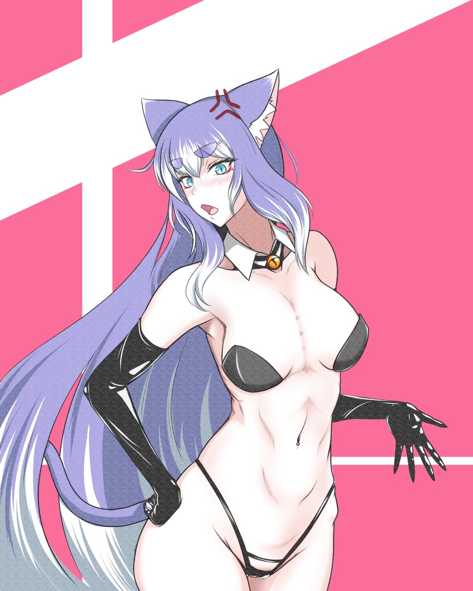 逆バニー「オリジナルで逆バニー的な衣装を用意したら怒られた的な・・・コレくらいの体形も好き」|たばすこのイラスト