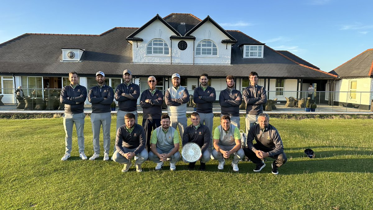 Glamorgan_G_U's tweet photo. Congratulations to @Glamorgan_G_U @rhyskentclark, @JordanPriceDav1 &amp; the Channel league team retaining the coveted Channel League title. A big thank you to @Southerndowngc for the warm welcome and hosting and to @Glosgolf for the fantastic fixture. https://t.co/VaUo3E6jh8