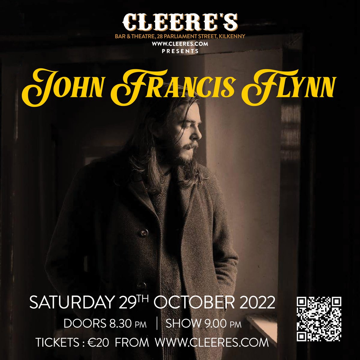 Cleerestheatre (@cleereskilkenny) on Twitter photo Tickets for John Francis Flynn's upcoming show in Cleere's can be found at cleeres.com/product/john-f…
Looking forward to it.
<a href="/JFFdublin/">John Francis Flynn</a> <a href="/Rollerkilkenny/">Rollercoasterrecords</a> <a href="/playbookartists/">PlayBook Artists</a> <a href="/Cleereskilkenny/">Cleerestheatre</a>
#gigskilkenny #cleeres #johnfrancisflynn #livemusic Tickets for John Francis Flynn's upcoming show in Cleere's can be found at cleeres.com/product/john-f…
Looking forward to it.
<a href="/JFFdublin/">John Francis Flynn</a> <a href="/Rollerkilkenny/">Rollercoasterrecords</a> <a href="/playbookartists/">PlayBook Artists</a> <a href="/Cleereskilkenny/">Cleerestheatre</a>
#gigskilkenny #cleeres #johnfrancisflynn #livemusic