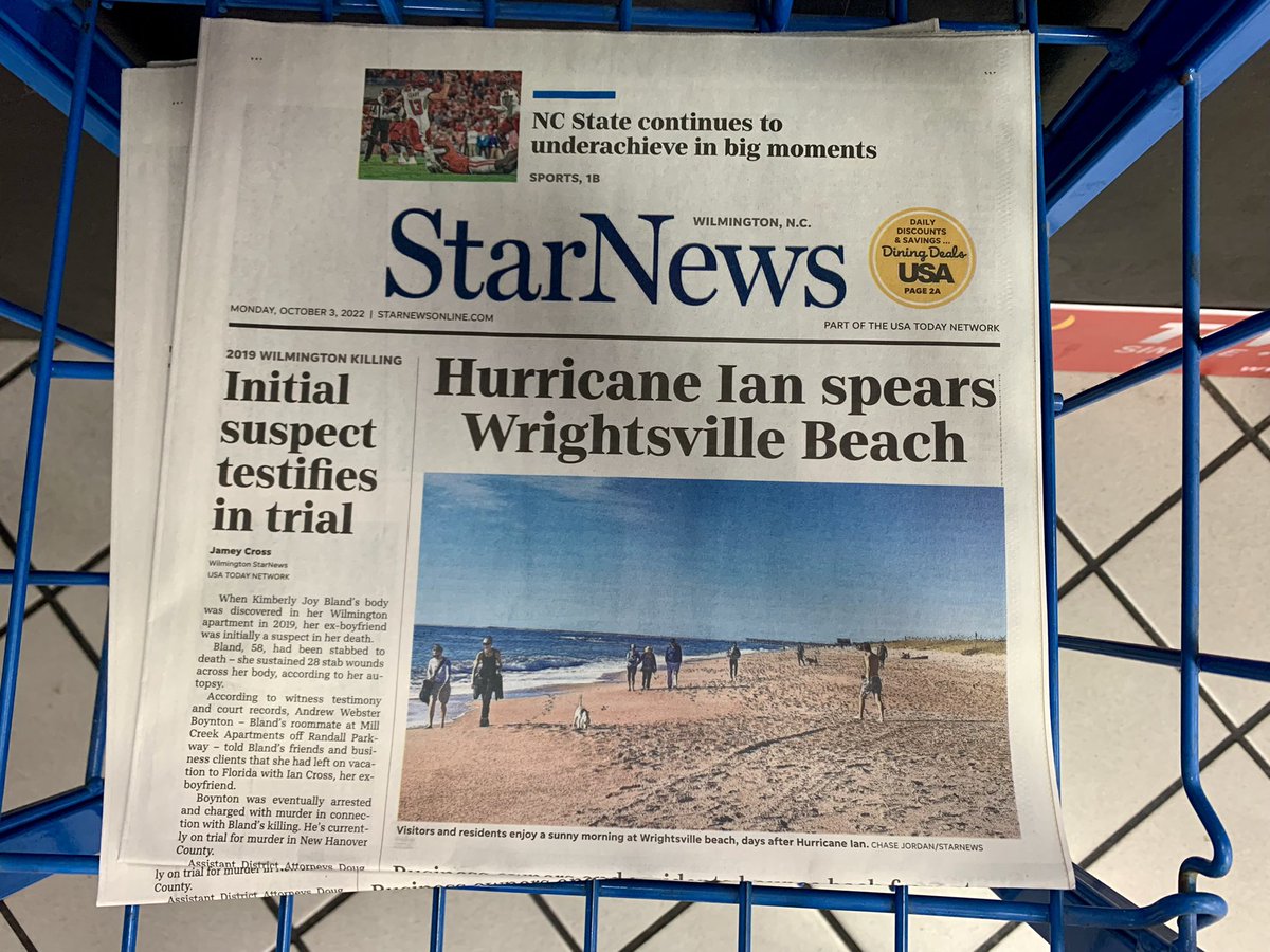 markdarrough's tweet photo. @StarNewsOnline Remember, spell check isn't the only tool. It's a headline for Pete's sake! @michael_praats @Ben_Schachtman https://t.co/gA8xBBFMiz