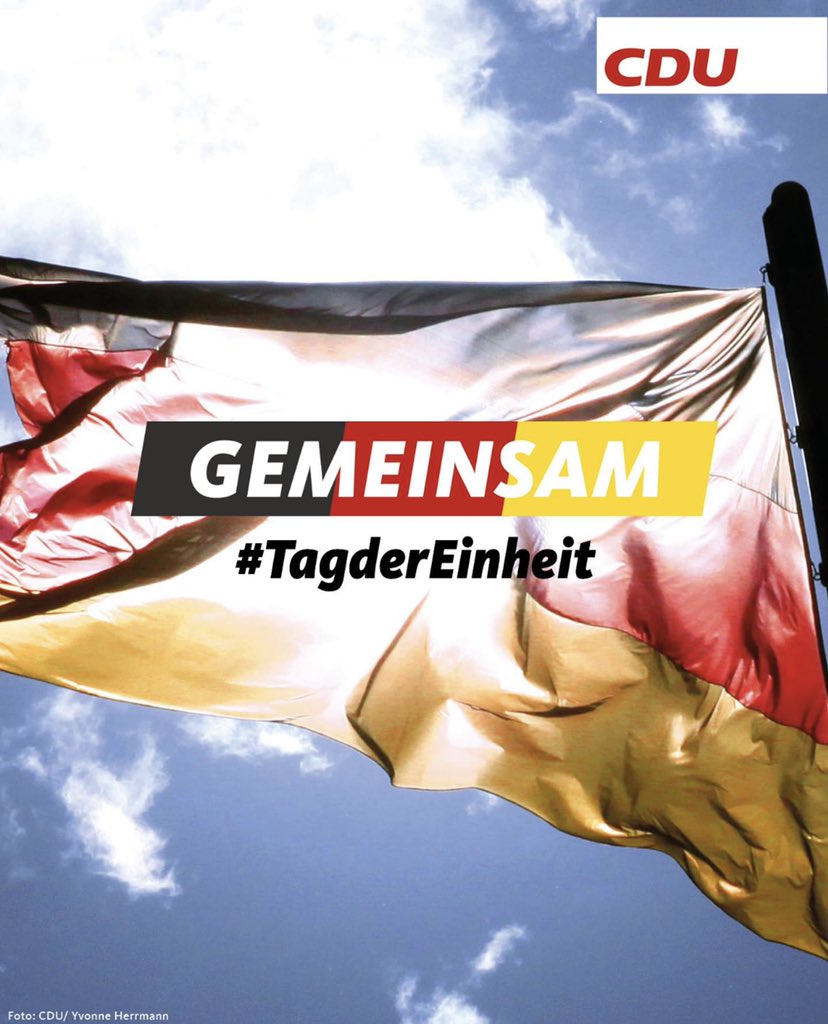 cduxhain's tweet photo. Einigkeit und Recht und Freiheit für das GESAMTE Deutschland 🇩🇪
#TagderdeutschenEinheit #tagderfreude https://t.co/xAis1qOLut